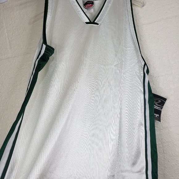 NWT Rawlings Green/White/Cream Basketball Jersey L - Picture 6 of 16